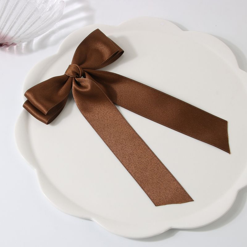 Guanyang cross-border new 4CM polyester-cotton double-layer bow hairpin hairpin women's hair bun duckbill hairpin hair accessories_voghion.com