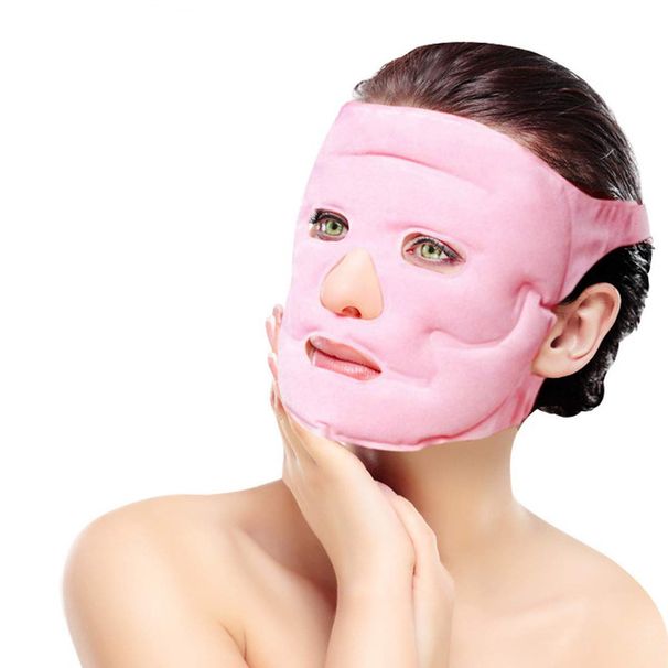 Μάσκα με τζελ πάγου και θερμότητας, Τουρμαλίνη με μαγνήτες μασάζ Acupoint για πρόσωπο, ζεστή και κρύα μάσκα, σύσφιξη δέρματος, εξάλειψη των σακούλων ματιών, φροντίδα δέρματος_voghion.com