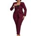 Women's Clothing Elegant Two-Piece Suit Set For Women - Slim Fit Blazer & Trousers With Belt - Office & Formal Wear - Peacock Green/White_voghion.com
