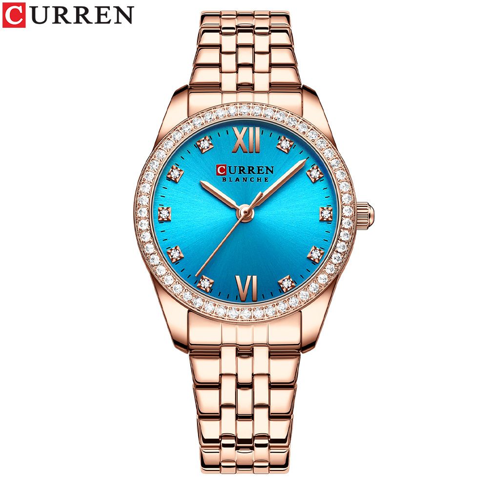 Women's Elegant Roman Numeral Watch – Water-Resistant Quartz Fashion Timepiece With Alloy Strap Quartz Watch_voghion.com