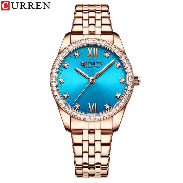 Women's Elegant Roman Numeral Watch – Water-Resistant Quartz Fashion Timepiece With Alloy Strap Quartz Watch_voghion.com