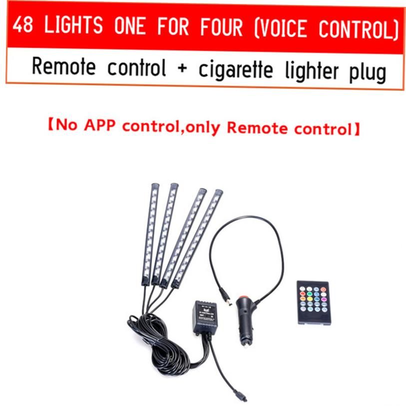 Luce ambientale a LED per auto con retroilluminazione per accendisigari USB_voghion.com