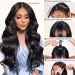 V Part Body Wave Human Hair Wig For Women Brazilian 180% Density 18-32 Inch Wavy Upgrade Natural Black_voghion.com