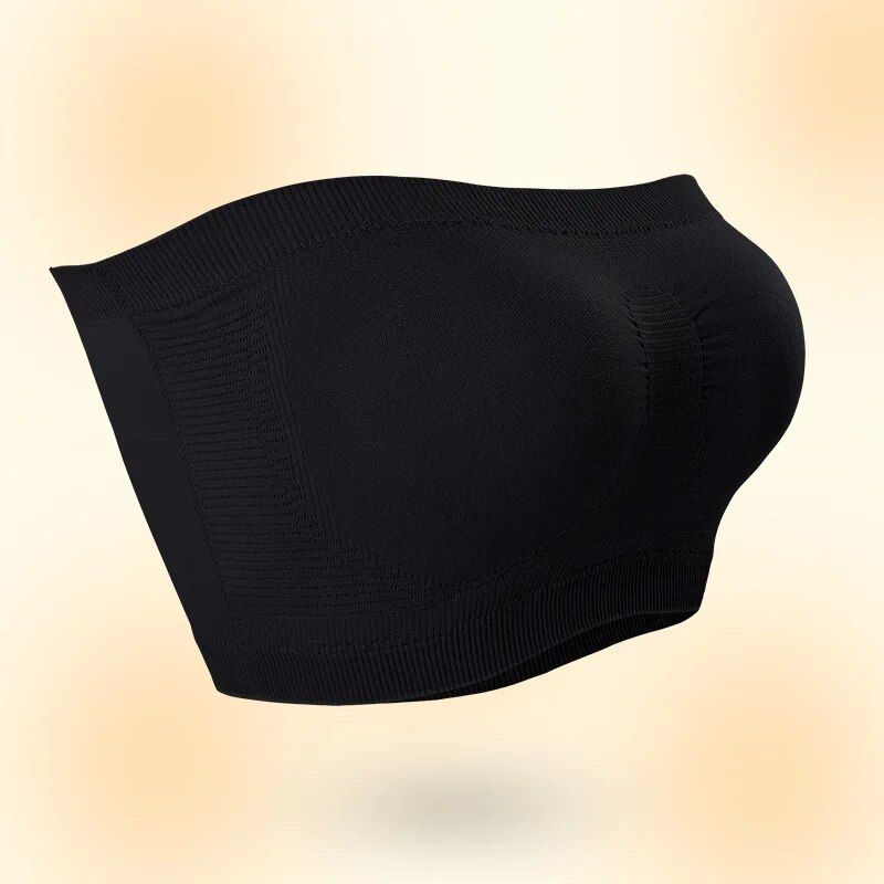 Soutien-gorge rond sans fil pour femme, bustier, bustier, sous-vêtement confortable, szexi, européen et américain, grande taille_voghion.com