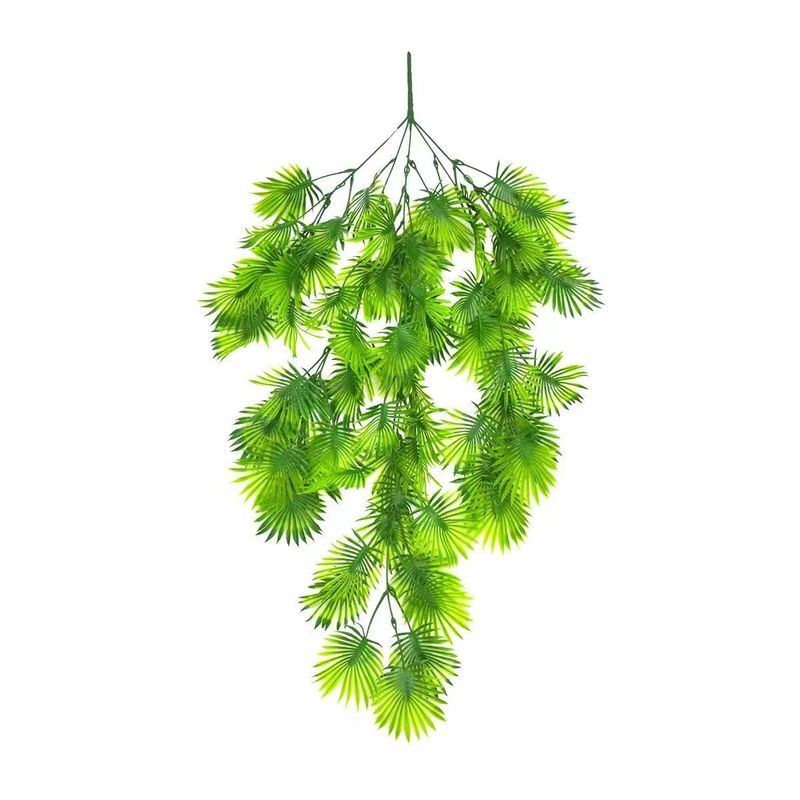 Artificial green plant fan plant artificial ceiling wall hanging rattan decoration window decoration artificial green plant fern_voghion.com