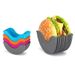 Silicone hamburger clip hand-free contact anti-fall hamburger holder sandwich tray washable telescopic clip_voghion.com