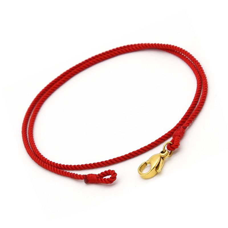 Perline di pasta fritta morbida indossabili, intrecciate, ciondolo da uomo e da donna, corda di ricambio per collana intrecciata a mano pura e rossa_voghion.com