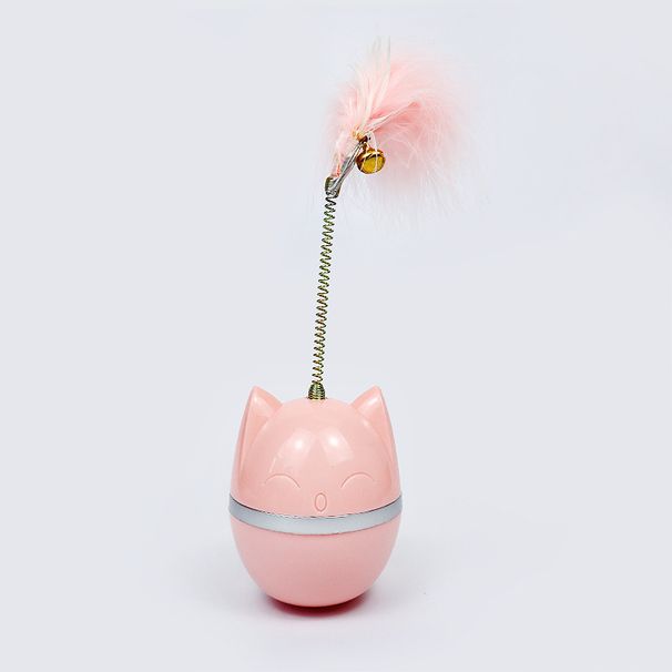 Pet tumbler toy, chewy playful stick, feather cat, self indulgent and fun cat tool_voghion.com
