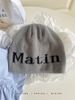 Hat Women's Spring And Autumn New Loose Large Head Circumference Knitted Hat Letter Thin All Match Cold Hat Baotou Hat Men's Trend_voghion.com