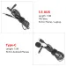 3.5mm Type C Collar Clip Microphone Mini-Portable Small Microphone Live Broadcast Eat Broadcast Mobile Phone Computer Recording_voghion.com