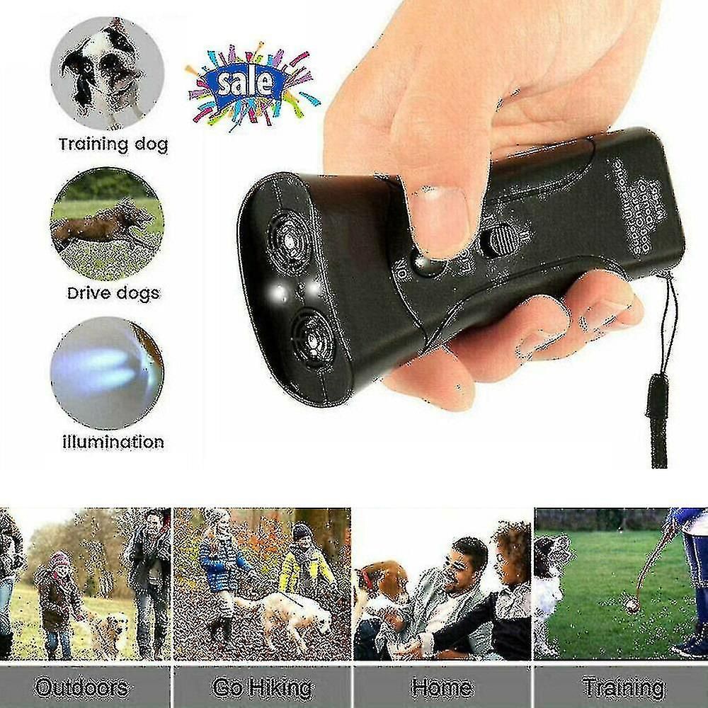 Kisállat gyengéd Ultrahangos kutyaugatás elleni kisállatkiképző Led Light Gyengéd_voghion.com