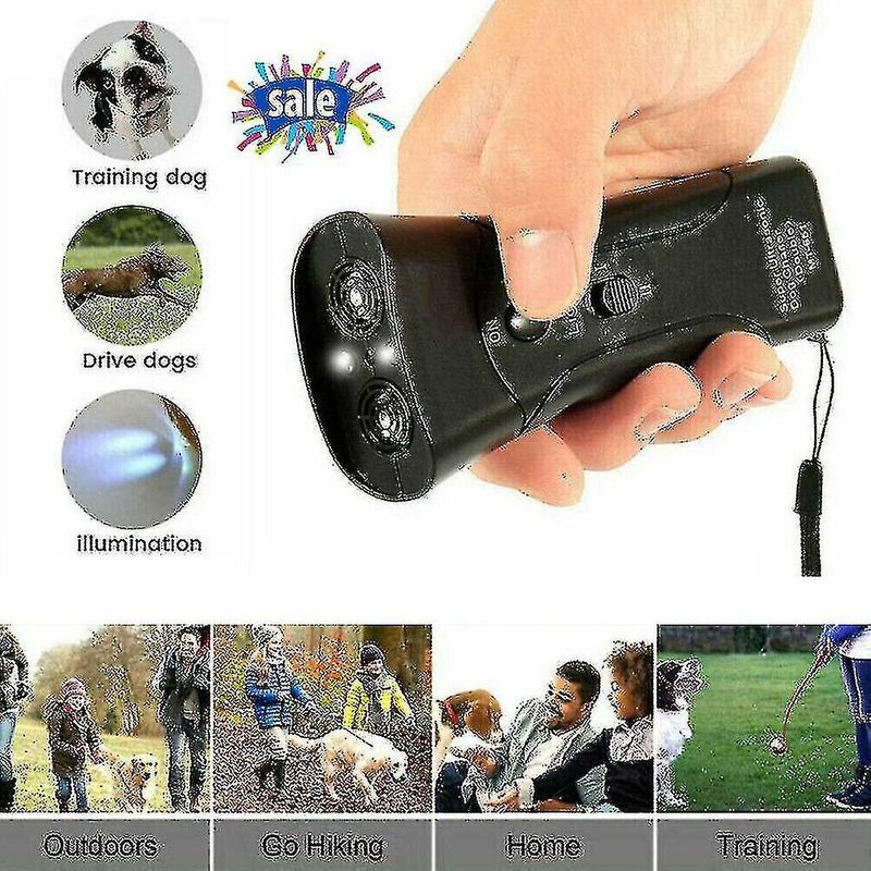 Pet Gentle Ultrasonic Anti Dog Barking Pet Trainer Led Light Gentle_voghion.com