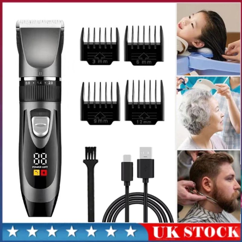 Professional Electric Mens' Hair Clippers Shaver Trimmers Machine Cordless Beard_voghion.com