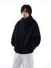 Loose Culture Oversized Air Layer Gray Hoodie Autumn Winter Unisex Style Jacket For Women_voghion.com