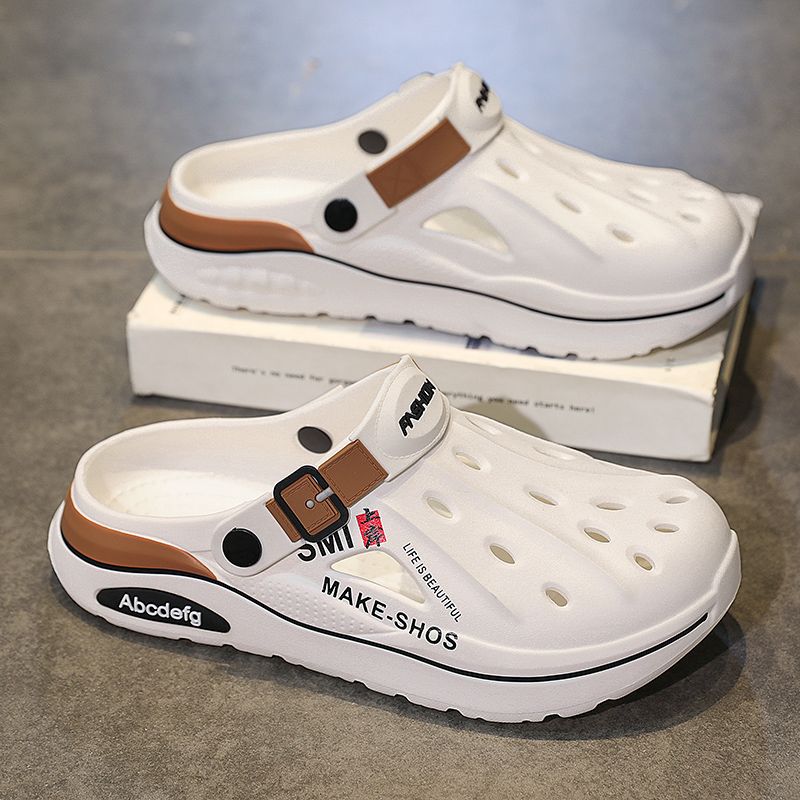 Herren Clogs Hausschuhe Mode EVA Einlegesohle Herren Hausschuhe mit Fußgewölbeunterstützung Wasserdichte Gartenschuhe für Herren Strandschuhe_voghion.com