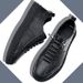 Handmade Sneakers 2025 New Model Top Layer Cowhide Breathable Genuine Men's Shoes Soft Leather Loafers_voghion.com