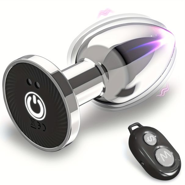 Fernsteuerbarer Analplug aus Metall mit Mehrfrequenzvibration, leicht zu reinigen, Analplug, Flirtpaare, gemeinsame Nutzung zwischen Männern und Frauen, Analsexspielzeug für Erwachsene_voghion.com