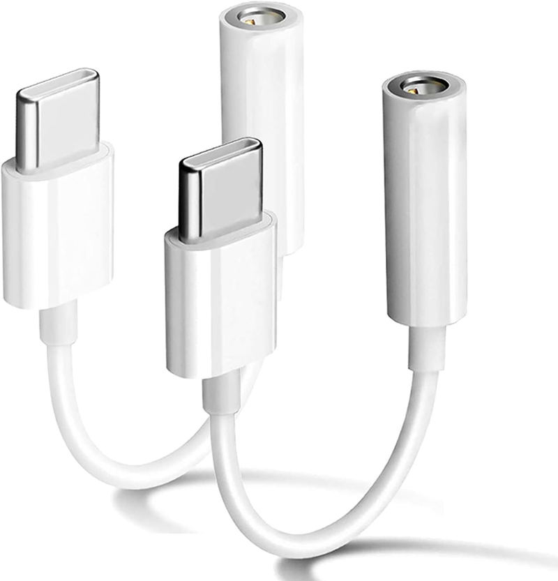 [Apple MFi-certificeret] 2-delt, egnet til 15", USB C-type til 3,5 mm hun-hovedtelefonstikadapter (hjælpelyd)_voghion.com