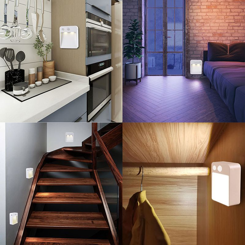 Motion Detector Lamp with Batteries for Bathroom Toilet Night Light Led Lights with Motion Sensor for Kitchen Cabinet Staircase_voghion.com