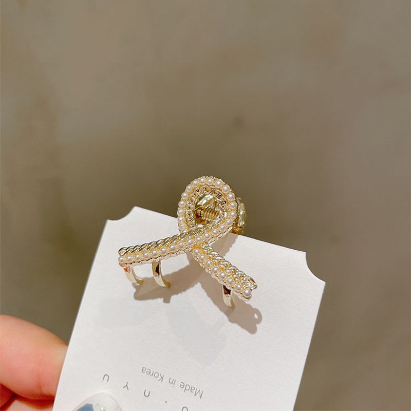 Piccola clip per capelli con strass e perle, per donne, con frangia estiva, piccola clip a forma di squalo, per capelli_voghion.com