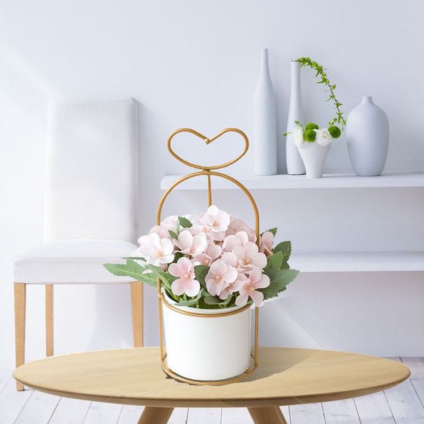 Simulation ins Nordic iron art simulation flower potted plants Simulation flower hanging home balcony simple decorative ornaments_voghion.com