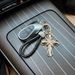 New Creative Leather Rope Alloy Cross Keychain Car Key Pendant Korean Style Personalized Bag Decoration Hanging Chain_voghion.com