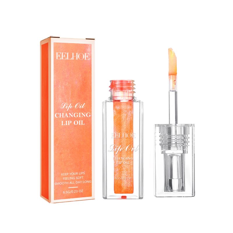 EELHOE Color Changing Lip Oil Gentle exfoliation of lips, plump, delicate and glossy lip balm_voghion.com