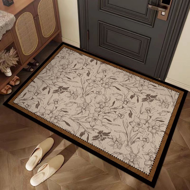 French Medieval Floor Mat Entrance Door Mat Pvc Ordinary Leather Can Be Cut Into The Door To Resist Dirt And Prevent Slipping._voghion.com