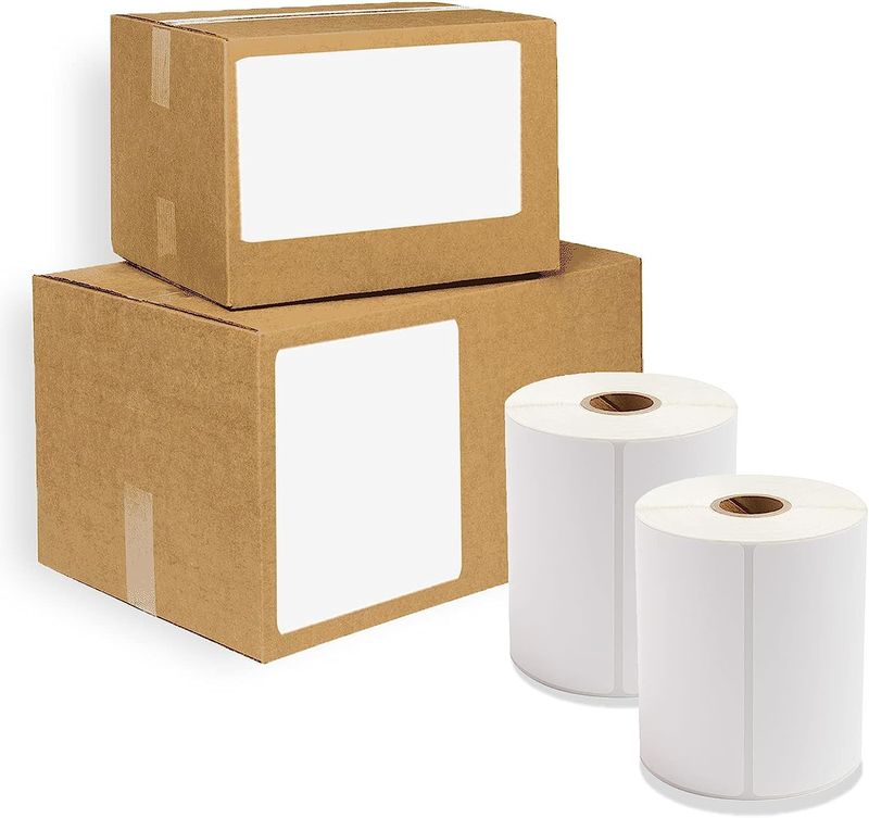 5700 Pack Direct Thermal Labels 4" x 6" Freezer Grade Top Coated XL 1" Core. Self-Adhesive Rolls. Mailing Postage. Printing Paper. Blank for Shipping;_voghion.com