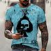 Unbeatable Quality Summer New 3D Digital Printed Poker Card Loose Casual Sports Men's Short Sleeved Round Neck T-shirt_voghion.com