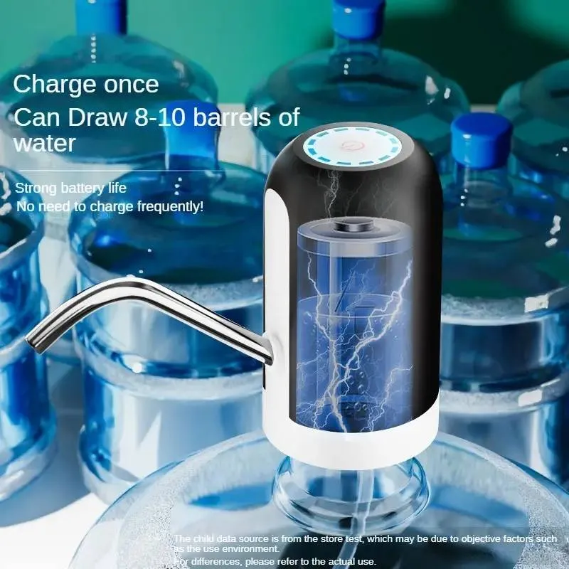 Pompe à eau électrique rechargeable par USB – Distributeur automatique pour bouteilles de 11,36 à 18,93 L, accessoire de camping portable_voghion.com