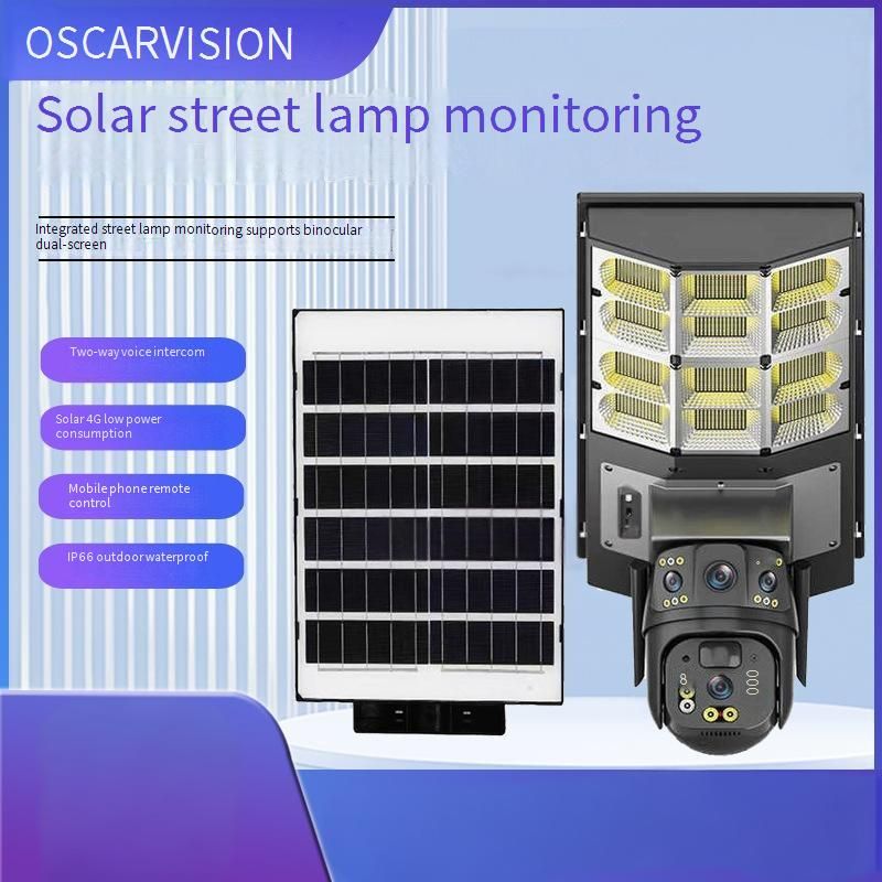 Sicherheitskameras 4g Solar-Überwachungskamera im Freien wasserdichte Dual-Screen-WLAN-Ball-Maschine HD-Kamera_voghion.com