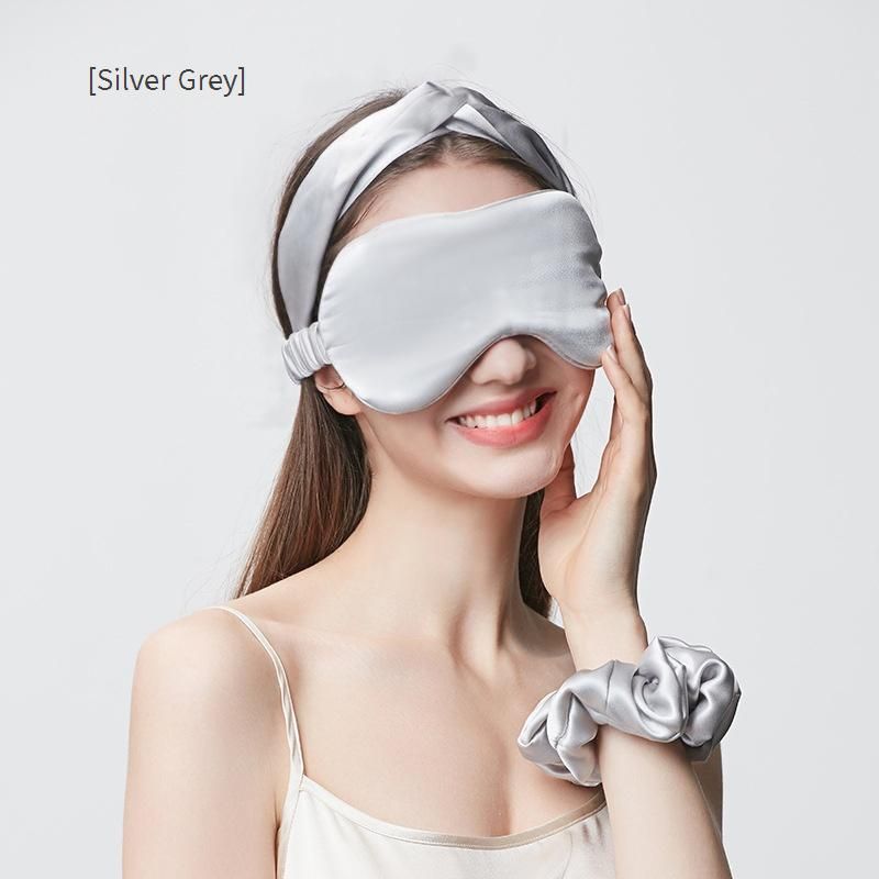 100% Pure Mulberry Silk Sleep Mask - 22 Momme Thickened (Ultra-Soft & Lightweight Blocks Light No Pressure On Eyes Perfect For Travel & Meditation)​_voghion.com