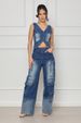 Dametøj Mode Fritid Ny Multi Pocket Wide Leg Retro Vest Suit_voghion.com