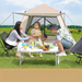 Tenda da campeggio per esterni, pieghevole, portatile, automatica, antipioggia, per picnic in famiglia, da viaggio, con protezione solare_voghion.com