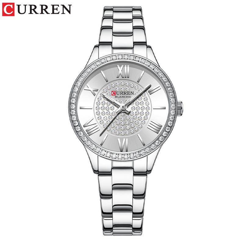 Curren/Carryon 9084 Fashion Steel Band Leisure Women's Quartz Watch_voghion.com