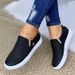 Women's Casual Slip-On Loafers With Zipper - Round Toe Flat Shoes For Autumn Winter, Neutral Style PU Leather Comfortable Walking Shoes_voghion.com