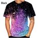 New Fashion 3d Printed Sequin Pattern T-shirt Men's And Women's Summer Casual Short Sleeve Glitter Color Tee Tops Men Streetwear_voghion.com