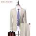 CT 2025 New Men's Solid Color Business Casual Suit Set Two-Piece Available Year-Round_voghion.com