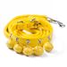 New Cute Solid Color Cat Accessories Teddy Pet Bell Collar Leash Set_voghion.com