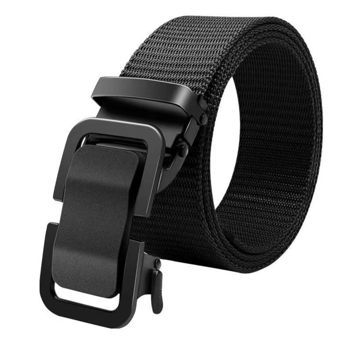 Ceinture en toile et nylon, polyvalente, non poreuse, à boucle automatique, légère, ultra-légère et durable, modèle pour homme_voghion.com