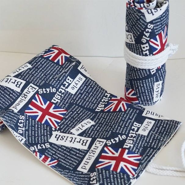 Colorful Pencil Wrap Case For Artists & Students - 36/48/72 Slots Cotton Linen Pencil Holder With Fun Cartoon Designs_voghion.com