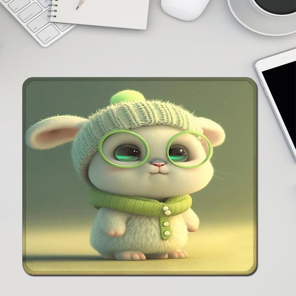 Unbeatable Quality Mouse Pad Small Size New Year Boys And Girls Cute Cartoon Rabbit Creative Office Computer Keyboard Desk Mat_voghion.com