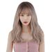 Parrucca da donna con capelli medi e lunghi, frangia, colore lino, micro ricci, capelli lunghi e ricci, soffici, naturali, copricapo completo, fabbrica all'ingrosso_voghion.com