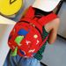 Lihao Double Zippers Big Capacity School Bag with Leash Cartoon Little Dinosaur Shape Backpack for Kindergarten-Red_voghion.com