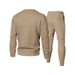 Europäisches minimalistisches Strickset – Lounge-Anzug aus Baumwoll-Polyester-Jacquard, zweiteiliger Herrenanzug in lockerer Passform (Schwarz/Grau/Khaki/Beige/Olivgrün, S-XXL)_voghion.com
