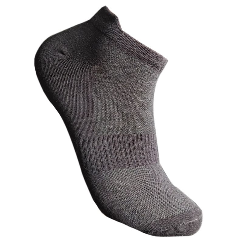 Summer thin socks men's mesh sports socks ear lifting cotton socks black and white solid color men's boat socks breathable men's socks New_voghion.com