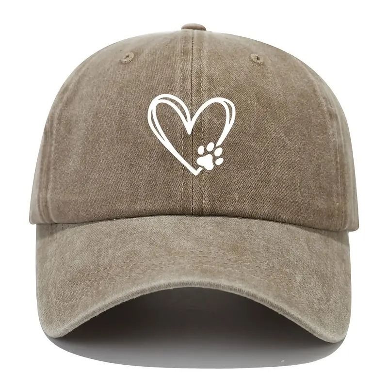 Hot Selling Men And Women's Love Claw Shaped Print Retro Baseball Cap Retro Sunshade Sun Protection Adjustable Duckbill Cap_voghion.com