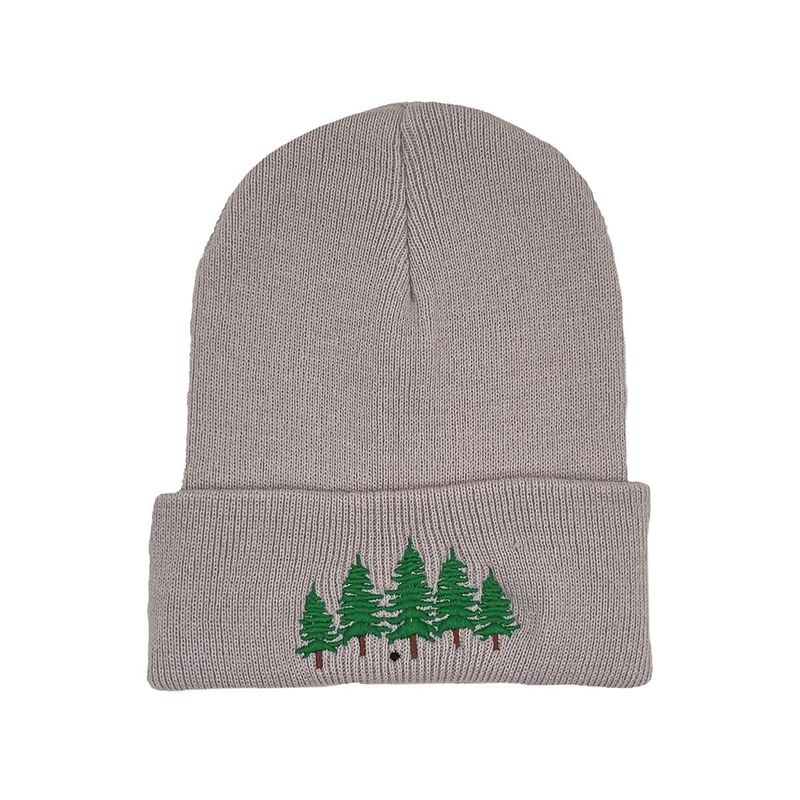 Nieuwe herfst en winter warme dennen geborduurde trui muts geborduurde gebreide trui muts hiphop wollen muts_voghion.com