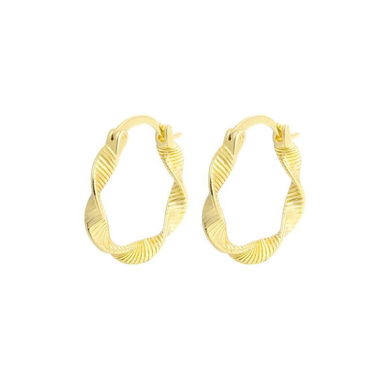 Damessieraden Eenvoudige Mode Draad Gedraaide Oorbellen Overdreven Persoonlijkheid Trend Ins High End Sense Net Rood Alle Match Ooraccessoires_voghion.com